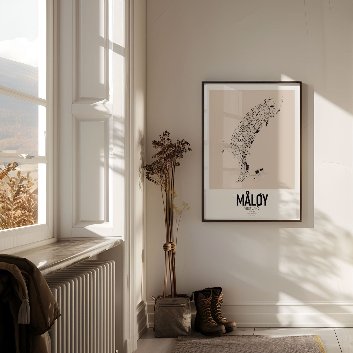 Måløy - bykart