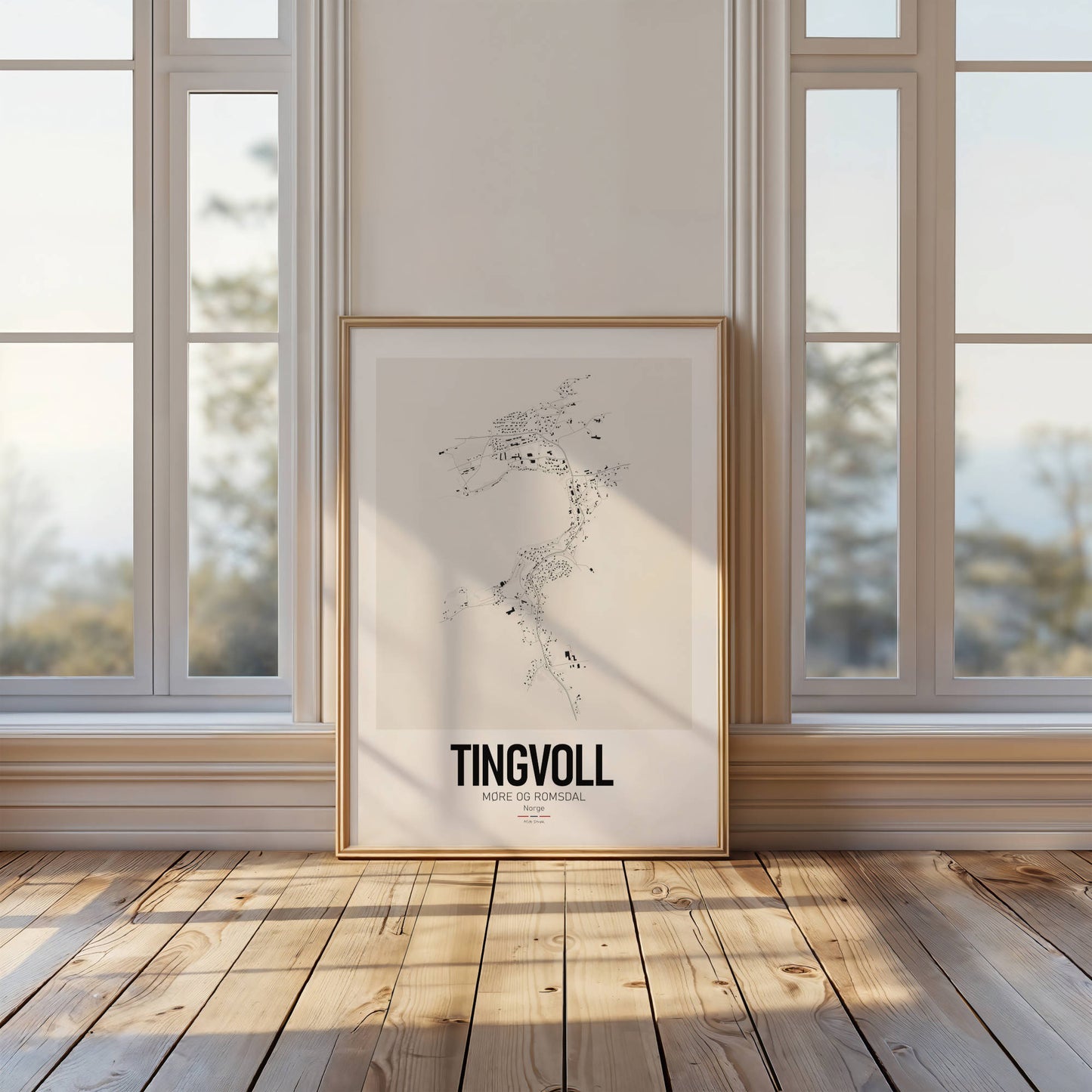 Tingvoll - bykart